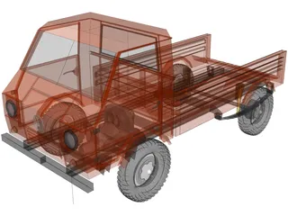 Volkswagen DMG Trakbayan 3D Model preview