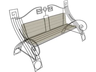 Bench 3D Model preview