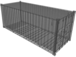 Shipping Container 3D Model preview