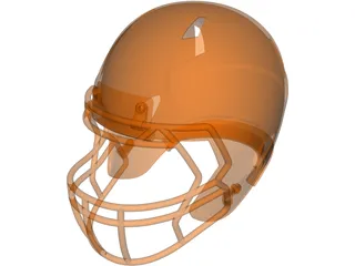 Football Helmet 3D Model preview