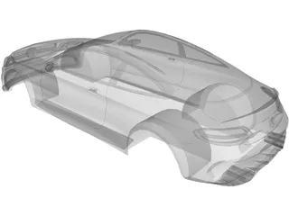 Mercedes-AMG C63 Coupe Body 3D Model preview
