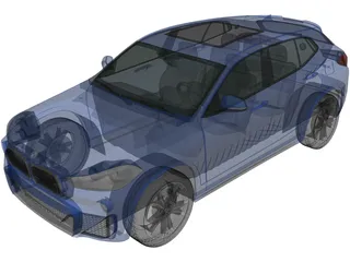 BMW X2 M Sport (2018) 3D Model preview