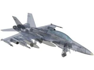F-18D 3D Model preview