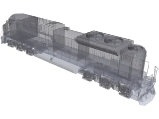 EMD SD70AC 3D Model preview