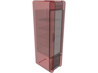 Coca-Cola Fridge 3D Model preview