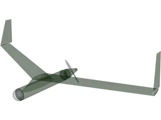 Birdseye Unmanned Drone Glider 3D Model preview