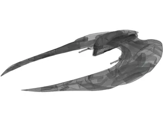 Cylon Raider 3D Model preview