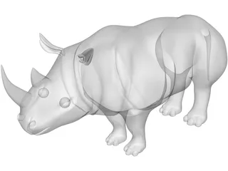 Rhinoceros 3D Model preview