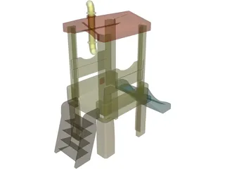 Treehouse Playset 3D Model preview