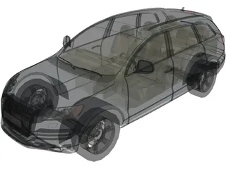 Audi Q7 3D Model preview