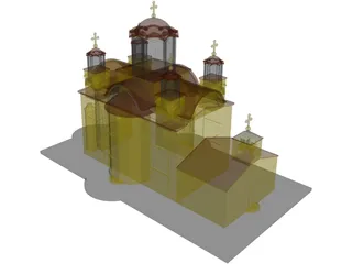 Ravanica Church 3D Model preview