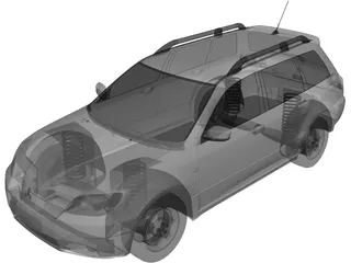 Mitsubishi Outlander 3D Model preview