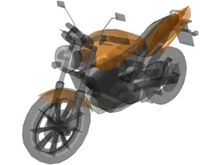 Honda Hornet 3D Model preview