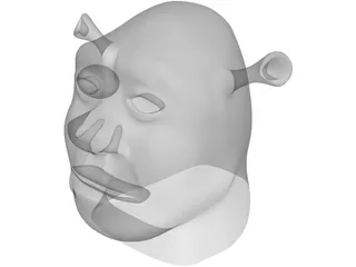 Shrek Head 3D Model preview