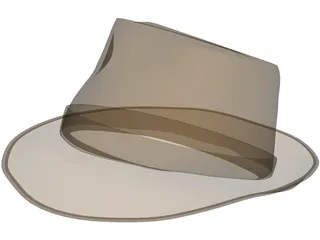 Fedora Hat 3D Model preview