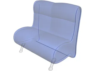 Arm Chair Blues 3D Model preview