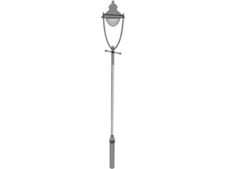 Street Lamp Edwardian 3D Model preview