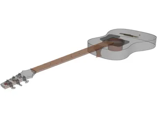 Guitar 3D Model preview