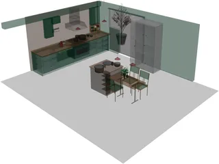 Kitchen 3D Model preview