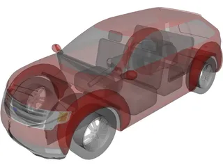 Ford Edge (2007) 3D Model preview