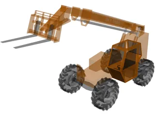 Forklift Skytrack All Terrain 3D Model preview