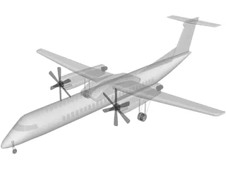 Bombardier Q400 3D Model preview
