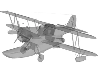 Grumman J2F Duck 3D Model preview
