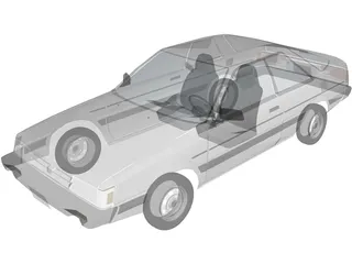 Subaru GL (1989) 3D Model preview
