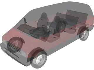 Ford Aerostar XLT Van (1994) 3D Model preview