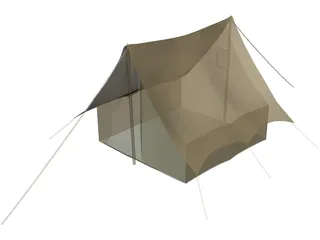 Camping Tent 3D Model preview