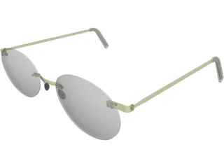 Glasses Woman 3D Model preview