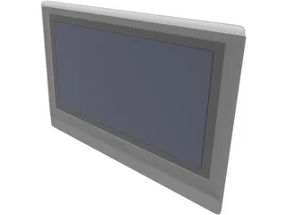 Philips Plasma TV 3D Model preview