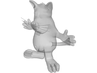 Cartoon Cat 3D Model preview