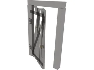 Old Door 3D Model preview
