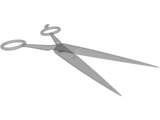 Surgical Scissors 3D Model preview