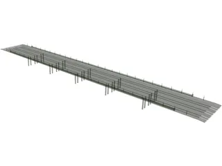 European Bridge 3D Model preview