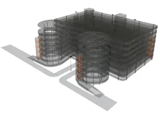Parking Garage 3D Model preview