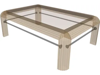 Table Rectangular 3D Model preview