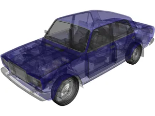 VAZ 2107 3D Model preview