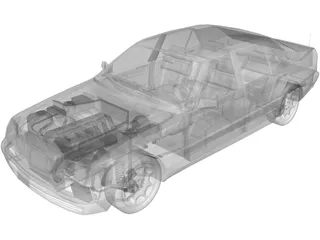 Mercedes-Benz S600 3D Model preview