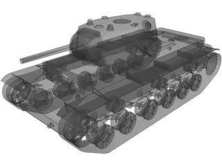 Tank KV-1 3D Model preview