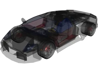 Lamborghini Murcielago 3D Model preview