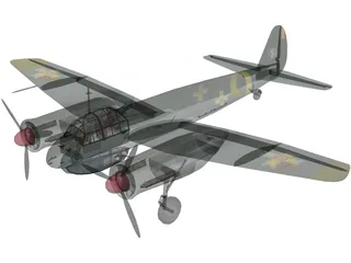 Junkers Ju 88C-2 3D Model preview