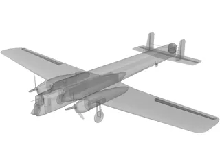 Armstrong Whitworth Whitley 3D Model preview