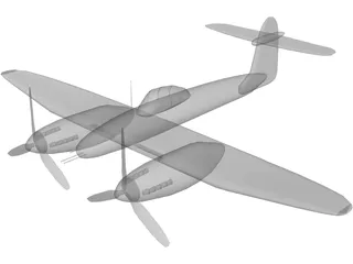 Westland Whirlwind 3D Model preview