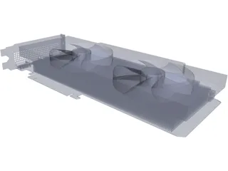 EVGA GeForce GTX 1070 Black Edition 3D Model preview