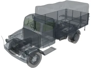 Mercedes-Benz Truck 3D Model preview