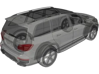 Mercedes-Benz GL550 4Matic (2014) 3D Model preview