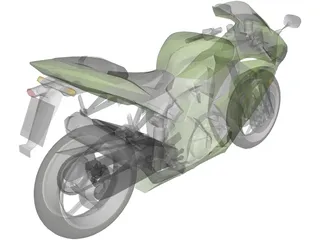 Kawasaki Ninja 3D Model preview