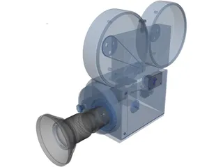 Movie Camera 3D Model preview
